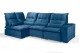 Sofá Retrátil Reclinável ELLOA DE CANTO COM CHAISE 3.05 x 1.80m ESTILO ESTOFADOS - Inca Velusoft COR "AZUL" Sofá Retrátil Reclinável ELLOA DE CANTO COM CHAISE 3.05 x 1.80m ESTILO ESTOFADOS - Inca Velusoft COR "AZUL"