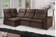 Sofá Retrátil Reclinável ELLOA DE CANTO COM CHAISE 3.05 x 1.80m ESTILO ESTOFADOS - Inca Velusoft COR "MARROM" Sofá Retrátil Reclinável ELLOA DE CANTO COM CHAISE 3.05 x 1.80m ESTILO ESTOFADOS - Inca Velusoft COR "MARROM"