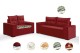 Conjunto Sofá de Veludo 3 e 2 lugares ESTILO ESTOFADOS Las Vegas 2,00x1,50m "Vermelho" Conjunto Sofá de Veludo 3 e 2 lugares ESTILO ESTOFADOS Las Vegas 2,00x1,50m "Vermelho"