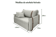 Poltrona Sofá Cama Valence Premium 90cm SoftGel D33 Linho Palha Poltrona Sofá Cama Valence Premium 90cm SoftGel D33 Linho Palha
