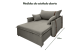 Poltrona Sofá Cama Valence Premium 100cm SoftGel D33  Linho Cinza