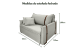 Poltrona Sofá Cama Valence Premium 100cm SoftGel D33 Linho Palha Poltrona Sofá Cama Valence Premium 100cm SoftGel D33 Linho Palha