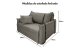 Poltrona Sofá Cama Valence Premium 140cm SoftGel D33 Linho Cinza Poltrona Sofá Cama Valence Premium 140cm SoftGel D33 Linho Cinza